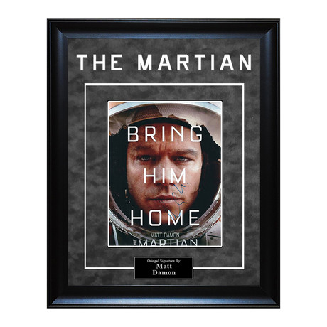 The Martian 2 // Signed By Matt Damon