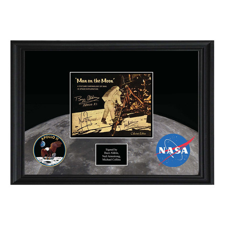 Man On The Moon Signed Photo Collage