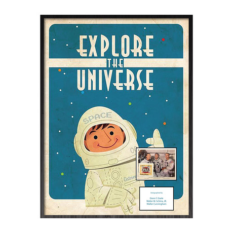 Explore The Universe // Signed Vintage Poster