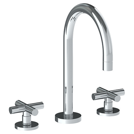 Loft 2.0 3 Hole Gooseneck Deck Mount Lav Set (Polished Chrome)