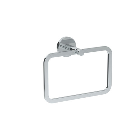 Brooklyn Wall Mounted Towel Ring (Square) (Polished Chrome)