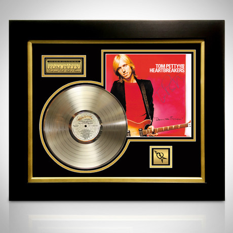 Tom Petty & The Heartbreakers // Signed 24K Gold Plated Record // Custom Frame