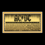 AC/DC // Band Signed Poster // Custom Frame