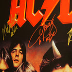 AC/DC // Band Signed Poster // Custom Frame