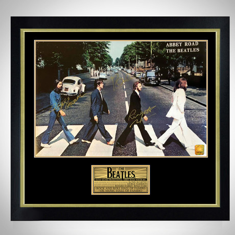 The Beatles // Band Signed Poster // Custom Frame
