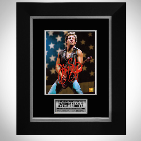 Bruce Springsteen // Signed Photo // Custom Frame