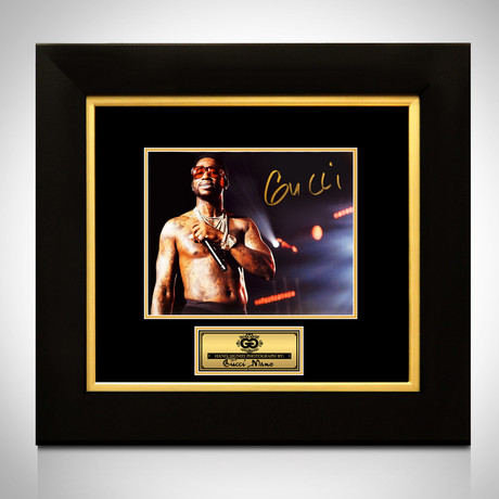 Gucci Mane // Signed Photo // Custom Frame