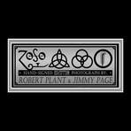 Led Zeppelin // Robert Plant + Jimmy Page Signed Photo // Custom Frame