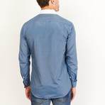 Button-Up Shirt // Blue (2XL)