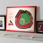 St. Louis Cardinals // Busch Stadium // 25 Layer Wall Art (5-Layer)