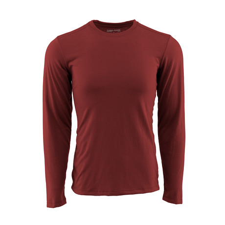 Everyday Cashmere Long Sleeve Crew // Port (S)