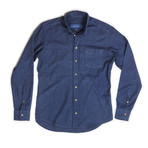 Brixton Flannel Shirt // Navy (M)
