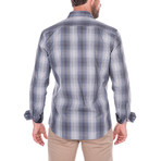 Charles Plaid Shirt // Gray + Blue (S)