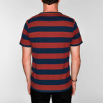 Yorsh Knit Tee // Navy + Red (S)