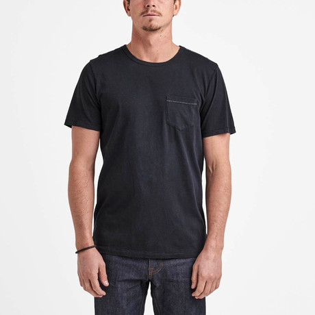 Well Worn Knit Pocket Tee // Black (S)