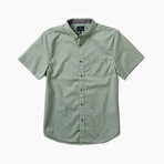 Well Worn Button Up Shirt // Olive (XL)