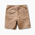 Layover Stretch Travel Shorts 19" // Stone (36)