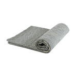 Toulouse Cotton Ticking Quilt Blue