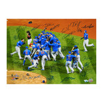 Team Signed Chicago Cubs 2016 World Series Celebration // 16x20 Photo (26 Sigs)