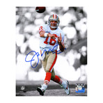 Joe Montana Signed San Francisco 49ers Spotlight Action 8x10 Photo