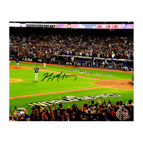 Mike Montgomery Signed Chicago Cubs 2016 World Series Game 7 Last Out // 8x10 Photo