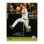 Trea Turner Signed Washington Nationals Fielding Action 8x10 Photo