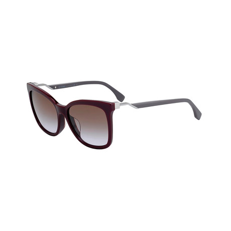 FF-244 Sunglasses // Black Frame + QR Brown Violet Lenses