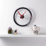 Racing Bike Wheel Clock // Two Tone // 16.5"