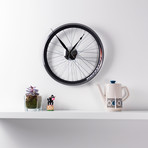 Racing Bike Wheel Clock // Two Tone // 16.5"