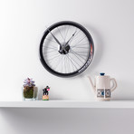Racing Bike Wheel Clock // Two Tone // 16.5"