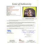 Joe DiMaggio Signed MLB Hall of Fame Plaque Postcard