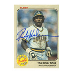 Rickey Henderson Signed 1983 Fleer Card