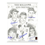 Ted Williams + Friends Signed Lithograph