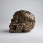 Bronze Aztec Skull
