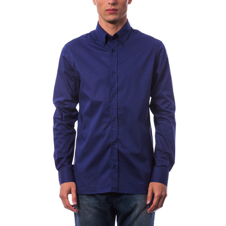 Barbolani Dress Shirt // Dark Navy (S)