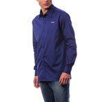 Luppi Dress Shirt // Dark Navy (M)