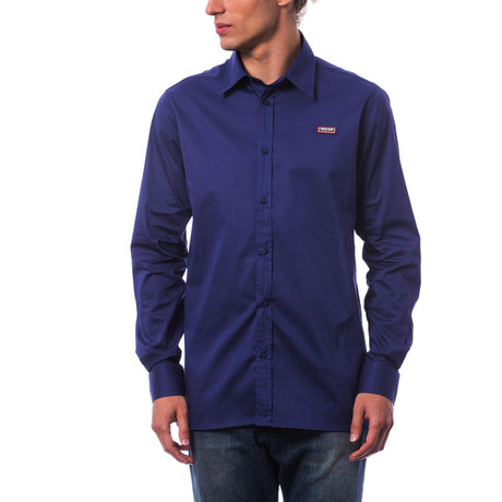 Luppi Dress Shirt // Dark Navy (S)