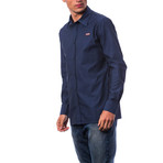 Calchano Dress Shirt // Dark Navy (3XL)