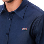 Calchano Dress Shirt // Dark Navy (3XL)