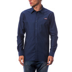 Calchano Dress Shirt // Dark Navy (3XL)