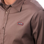 Lucia Dress Shirt // Taupe (M)