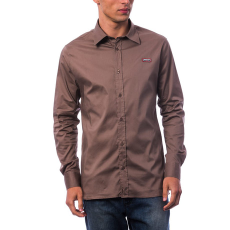 Lucia Dress Shirt // Taupe (S)