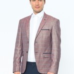 Harrison Jacket // Burgundy + Grey (XXL)