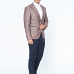 Harrison Jacket // Burgundy + Grey (XXL)