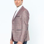 Harrison Jacket // Burgundy + Grey (XXL)