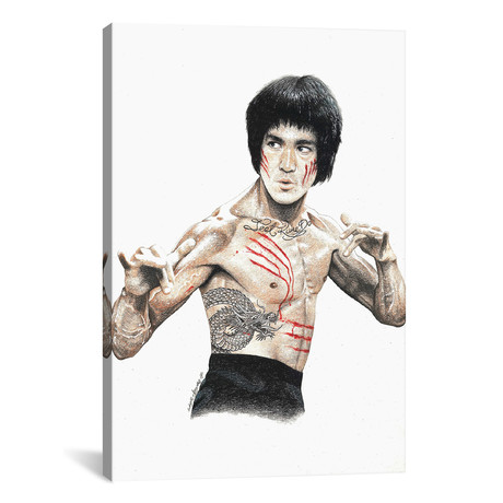 Bruce Lee // Inked Ikons (18"W x 26"H x 0.75"D)