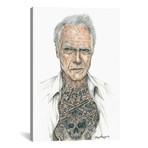 OG Eastwood // Inked Ikons (18"W x 26"H x 0.75"D)