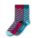 Socks // Red + Blue // Set of 2