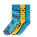 Socks // Yellow + Blue // Set of 3