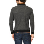 Quarter-Zip Sweatshirt // Black (M)